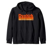 Dunkirk, Maryland Retro 80s Style Zip Hoodie