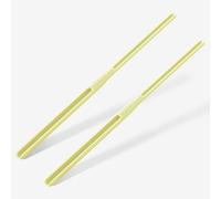 Dunkive 2 Pack Rosary Cord Knotting Tool, #7#9 and #36 Dual Head Twine Knotting Tool, Rosary Making Supplies, Beads Tying Tool, Beading Cord Kit for Jewelry, Fishing Hook, Bracelet(Yellow)