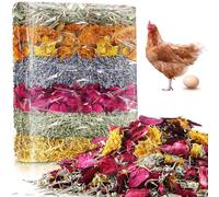Dunkive 21Oz Chicken Nesting Herbs, 6 Natural Dried Nesting Herbs for Chicken Coop, Aromatic Poultry Habitat Supplies in Vacuum Packaging for Nest Box/Dust Bath, Increase Egg Production