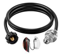 Dunkive 6 ft Propane Adapter Hose Propane Fuel Filter with Hose Adapter Extension Compatible with Mr Buddy Heater and Big Buddy F273699 Assembly Replacement for Tank Gas Grill