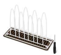 Dunkive Metal Shoe Drying Rack, Shoes, Boot, and Glove Drying Rack, Dryer Racks for Shoes and Dryer Shoe Racks Inside Dryers, White