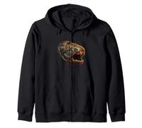 Dunkleosteus Placoderm Fish Prehistoric Devonian Era Fossil Zip Hoodie