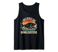 Dunkleosteus Prehistoric Armor-Plated Fish Paleontology Tank Top