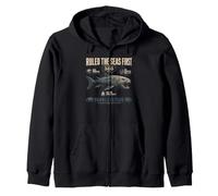 Dunkleosteus Ruled The Seas First Devonian 360 MYA Zip Hoodie