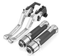 Dunlea for Suzuki GSF 600 Bandit GSF600 1995-2004 Motorcycle Accessories Handle Grips Handlebar Motorcycle Short Brake Clutch Levers with Logo Motorcycle (Color : 2)
