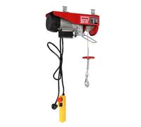 DunleyMin 220V 480W Electric Winches Overhead Electric Hoist Lift Anti-Rush Top Limiter with 2 Lifting Straps, Hook, 2 Mounting Clamp Brackets for Garage, Warehouses