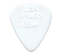 Dunlop 0.38mm Nylon Standard Pick White Players Pack of 12