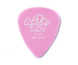 Dunlop 0.46mm Del 500 Pick Light Pink Players Pack of 12