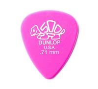 Dunlop 0.71mm Del 500 Pick Pink Players Pack of 12