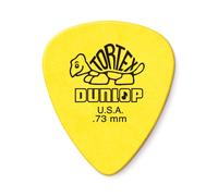Dunlop 0.73mm Tortex Standard Pick Yellow Players Pack of 12