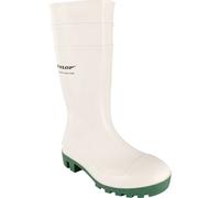 Dunlop 171BV ProMaster Safety White/Green Wellington Boots - Size 10.5 (45)