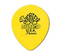 Dunlop 413 Tortex Tear Drop Guitar Pick 0.73 mm Yellow Pack of 72
