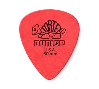 Dunlop 418P50 0.50mm Tortex Standard Pick Red Players Pack of 12