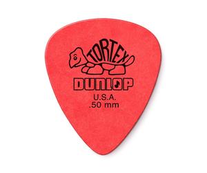 Dunlop 418P50 0.50mm Tortex Standard Pick Red Players Pack of 12