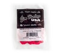 Jim Dunlop Guitar Picks 418R Tortex - Red 0.50 mm - Pack of 72