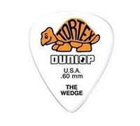 Dunlop 424R.60 Tortex® Wedge, White/Orange, .60mm, 72/Bag