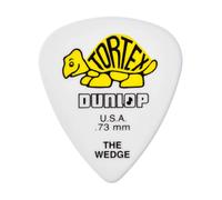 Dunlop 424P.73 Tortex Wedge White/Yellow .73mm 12/Player's Pack