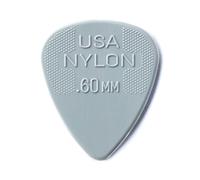 Dunlop 44P60 0.60mm Nylon Pick Light Grey Players Pack of 12