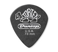 Dunlop 482R.73 Tortex Pitch Black Jazz III .73mm 72/Bag
