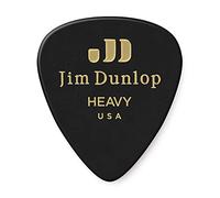Dunlop 483R03HV Genuine Celluloid, Black, Heavy, 72/Bag
