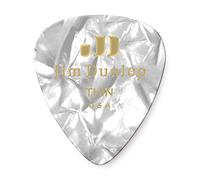 Dunlop 483R04TH Genuine Celluloid, White Pearloid, Thin, 72/Bag