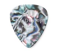 Dunlop 483R14MD Abalone Classic Celluloid Medium Guitar Picks, 72-Pack