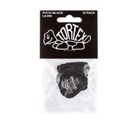 Jim Dunlop 488P1.0 Tortex Standard Player Pack - Pitch Black (Pack of 12)