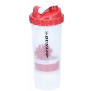 Dunlop 550 ml Sports Bottle Shaker with Closure, Red