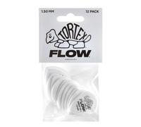 DUNLOP TORTEX® FLOW® PICKS - Standard 1.50 mm - White (Set of 12 pieces)