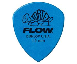 Dunlop 558P Tortex Flow Pick 1mm Blue 12 Pack