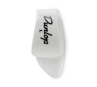 Dunlop 9013R White Plastic Thumbpicks, Left Handed, Large, 12/Bag