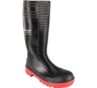 Dunlop A252931 Acifort Ribbed Black Safety Wellingtons - Size 9 (43)