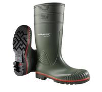 DUNLOP Acifort Heavy Duty Full Safety Boots with Steel Toe, Green, UK 10