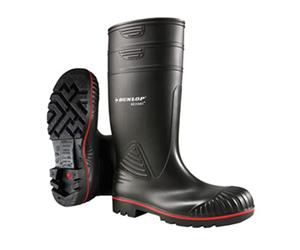 DUNLOP Acifort Heavy Duty Full Safety Boots with Steel Toe | Unisex S5 work Wellies, Waterproof, PVC, Knee High, Lightweight, Antistatic, Chemical Resistant, Anti-Slip, Industry, Outdoor
