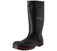 DUNLOP Acifort Heavy Duty - Unisex Knee High Full Safety Waterproof Work Boots, Black, S5 Rated Antistatic and Slip Resistant PVC Wellies with Steel Toecap for Outdoor and Industrial Use - EU41, UK7