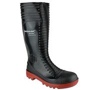 (12 (Adults')) Dunlop A25293106 Actifort Ribbed Full Safety Wellington Black Size 6