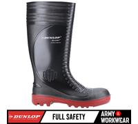 Dunlop Acifort Ribbed Full Safety Welly Steel Toe Cap Midsole Wellington Boots