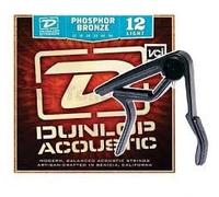Dunlop Acoustic Curved Trigger Capo and Strings DAP1254 Great Stocking Stuffer