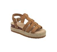 Dunlop Alani Tan Cross Strap Sandals Tan