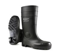 Dunlop Safety Wellington Boots Aston – Waterproof, Anti-Static, Knee-High – Black UK 13