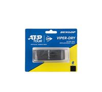 DUNLOP ATP Viper Dry Replacement Grip, Black, Single Blister - Dry Feel, High Absorption, Anti-Slip Performance