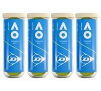 Dunlop Australian Open Tennis Balls 1 Dozen 4 x 3 Ball Can