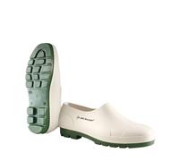 Dunlop Wellie Wellington - Waterproof, Easy-On, Oil-Resistant, SRA Rated - White