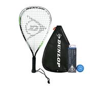 Dunlop Biotec Titanium Racketball Racket (Single, Bundle & Twin Set Options) (Racket, Cover & Balls)