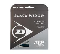 DUNLOP Black Widow 16G Black 12m Tennis String Set - Extreme Spin Seven-Sided String