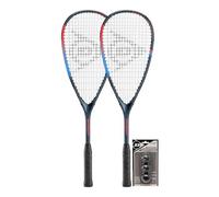 Dunlop Blaze Pro Squash Racket Twin Set & 3 Dunlop Squash Balls