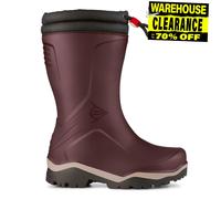 DUNLOP Kids Blizzard Snow Boots, Lined Winter Wellies, Burgundy, UK 7