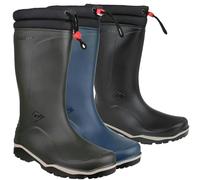 Dunlop Blizzard Mens Pull On Rubber Tall Wellington Wellie Boots - Blue - UK 11 / EU 46