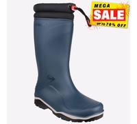 (37 EUR, Blue/Black) Dunlop Blizzard Unisex Mens Womens Wellington Boots