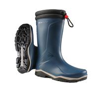 DUNLOP Blizzard - Unisex Winter Safety Insulated Fashion Thermal Boots, Blue, Waterproof and Chemical Resistant PVC Wellies with Fur Lining and Traction Outsole for Outdoor Fun - EU36, UK3